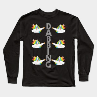 Dabbing Unicorn Long Sleeve T-Shirt